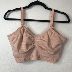 Kindred Bravely sublime hands-free nursing and pumping bra pink neutral comfort